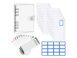 Pasta A6 Com Zíper, Pvc Transparente, Folhas Soltas Brilvibera