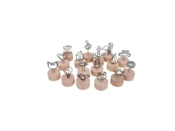 16pcs Clipe De Memorando De Madeira Allinless