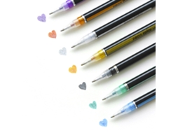 Rotulador De Gel Arcoíris Multicolorido Com Ponta Redonda E Cabo Para Scrapbooking, Desenho, Pintura E Estudantes