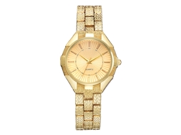 Relógio de Pulso Feminino de Alliage Moda Negócio Display Analógico Quartzo Dourado