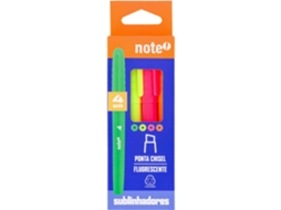 Conjunto 4 Sublinadores Fluorescentes Finos NOTE!