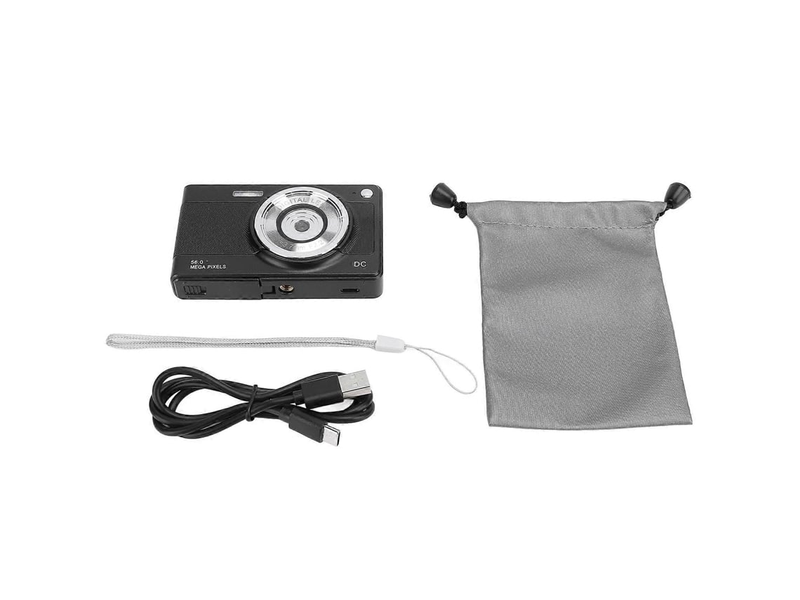 Câmara Digital Compacta 56mp Com Vídeo 1080p, Ecrã De 2,8 Polegadas, Zoom 8x E Autofoco