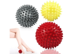 2026 juego de 3 Pelotas de Masaje Con Forma de Erizo: Ideales para La Relajación Y La Reflexología.