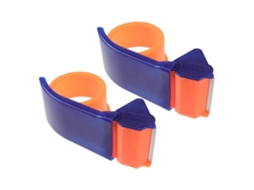Dispensador de Fita Adesiva Ergonômico com Cortador Rolo Rápido para Fechamento Caixas Papelão . GOKOCO (2 Unidades)
