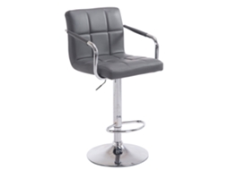 Banco De Bar Lucy V2 Cinza/cromo Clp