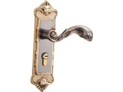 Fechadura Homsfou Vintage Em Liga De Alumínio Para Porta Quarto, Maçaneta De Segurança, Fácil De Limpar