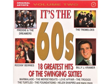 Cd Its The 60s - 18 Greatest Hits Of The Swinging Sixties Vol 2 Fat Boy Records