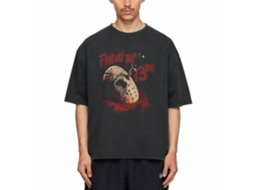 Rockinstone Friday The 13th Jason Mask Black T-shirt Size:xl