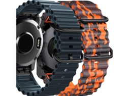 Pacote com 2 pulseiras ORYSIN Ocean Waves para Garmin Tactix 8 Solar 51mm