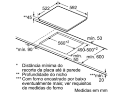 Placa de Vitrocerâmica BALAY 3EB721LR (Elétrica - 59.2 cm - Preto)