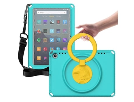 Capa De Eva Pc À Prova De Choque Para Tablet Amazon Fire Hd 8 2020 / Hd 8 Plus 2022 Sem Moldura À Prova Dágua Saisiyiky