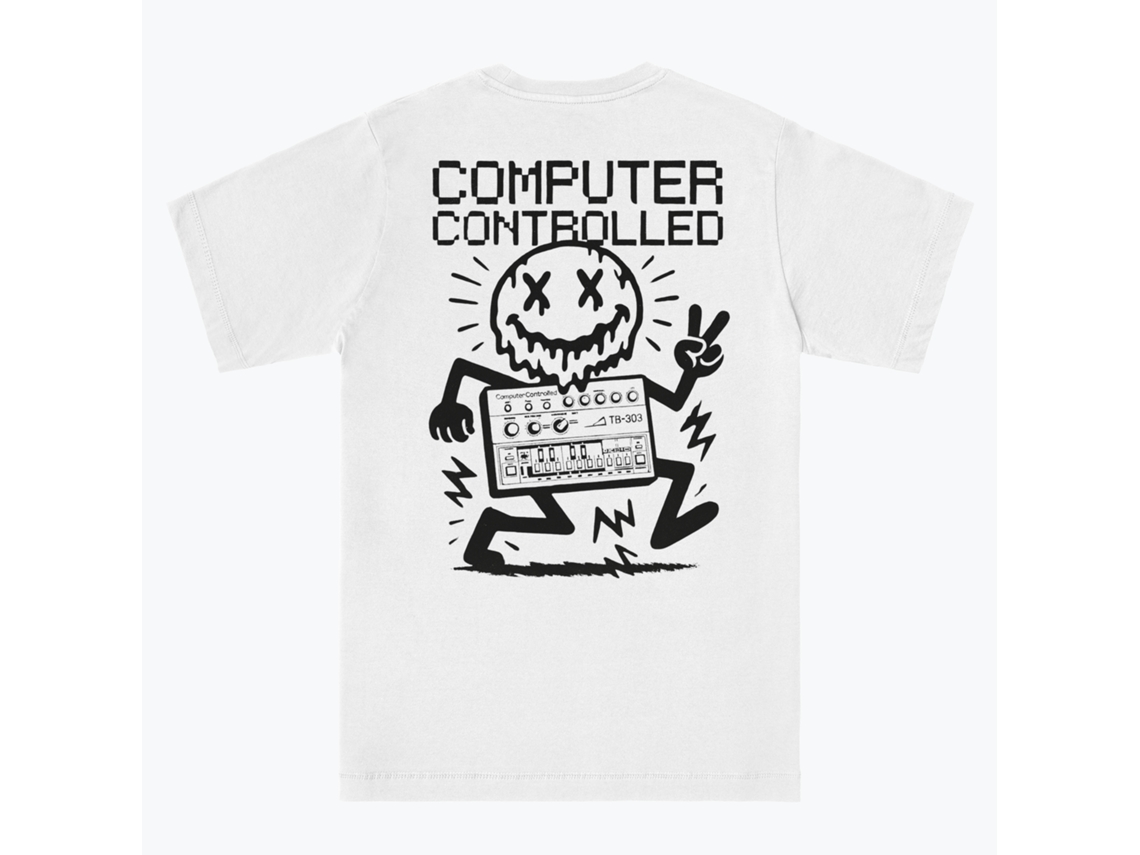 Computer Controlled Face Melt Computer Controlled Records Shirt--xl
