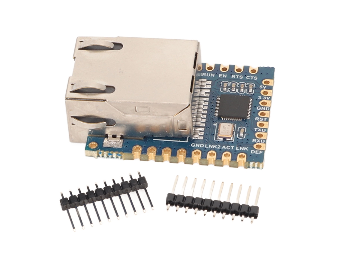Módulo Mini Uart Ttl Para Ethernet Compatível Com Ip Tcp Udp Http Dhcp Dns Integrado