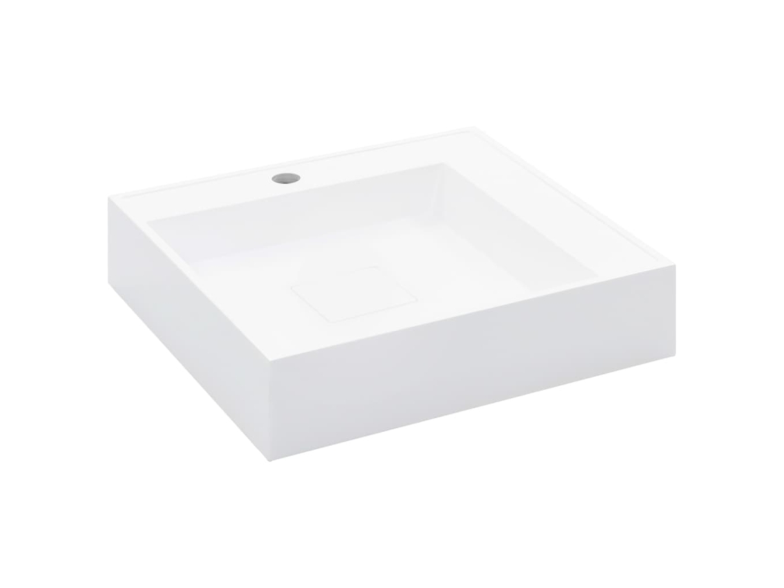 Basin, Basins Vidaxl Branco Pedra (50 X 50 X 12.3 Cm)