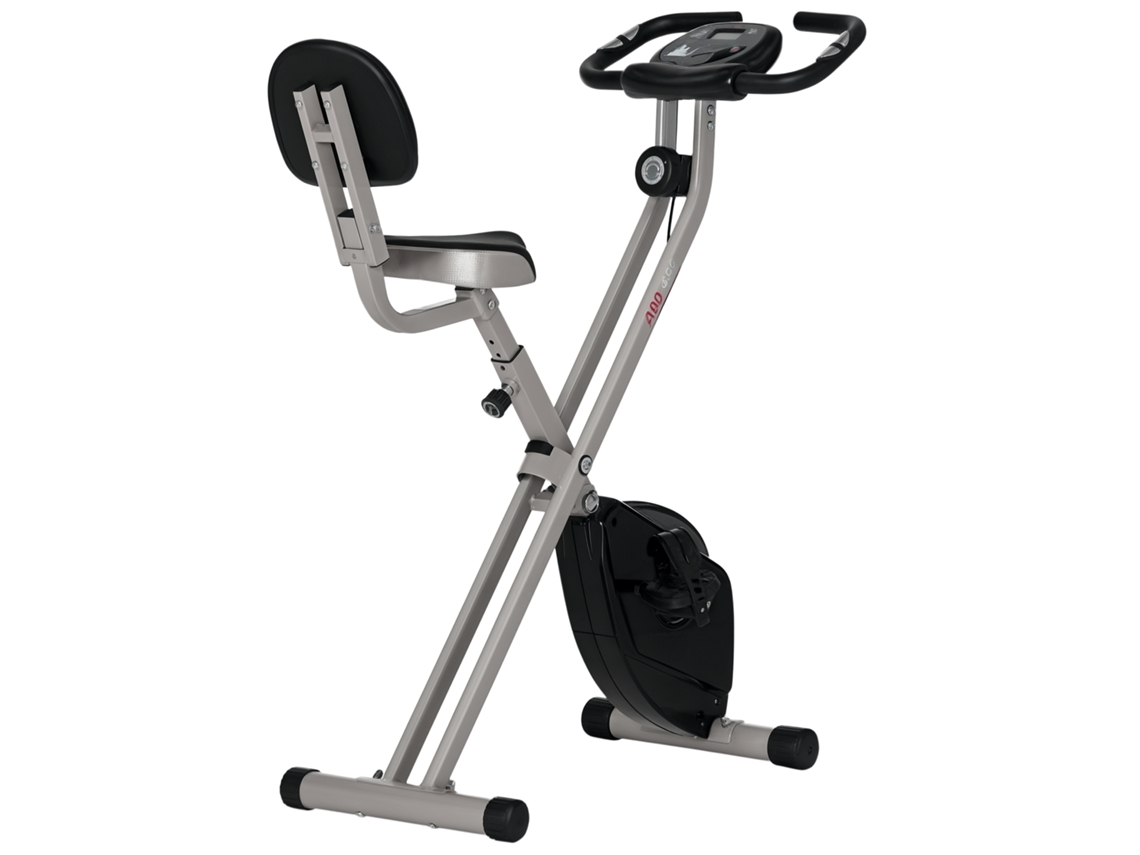 Bicicleta ergométrica com 8 níveis de resistência ajustável, altura ajustável, aço e preto cinza S/MARCA