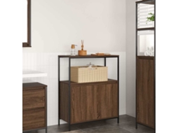 Vidaxl Armário De Banheiro Com Prateleiras Em Carvalho Marrom 76,5x35x95 Cm