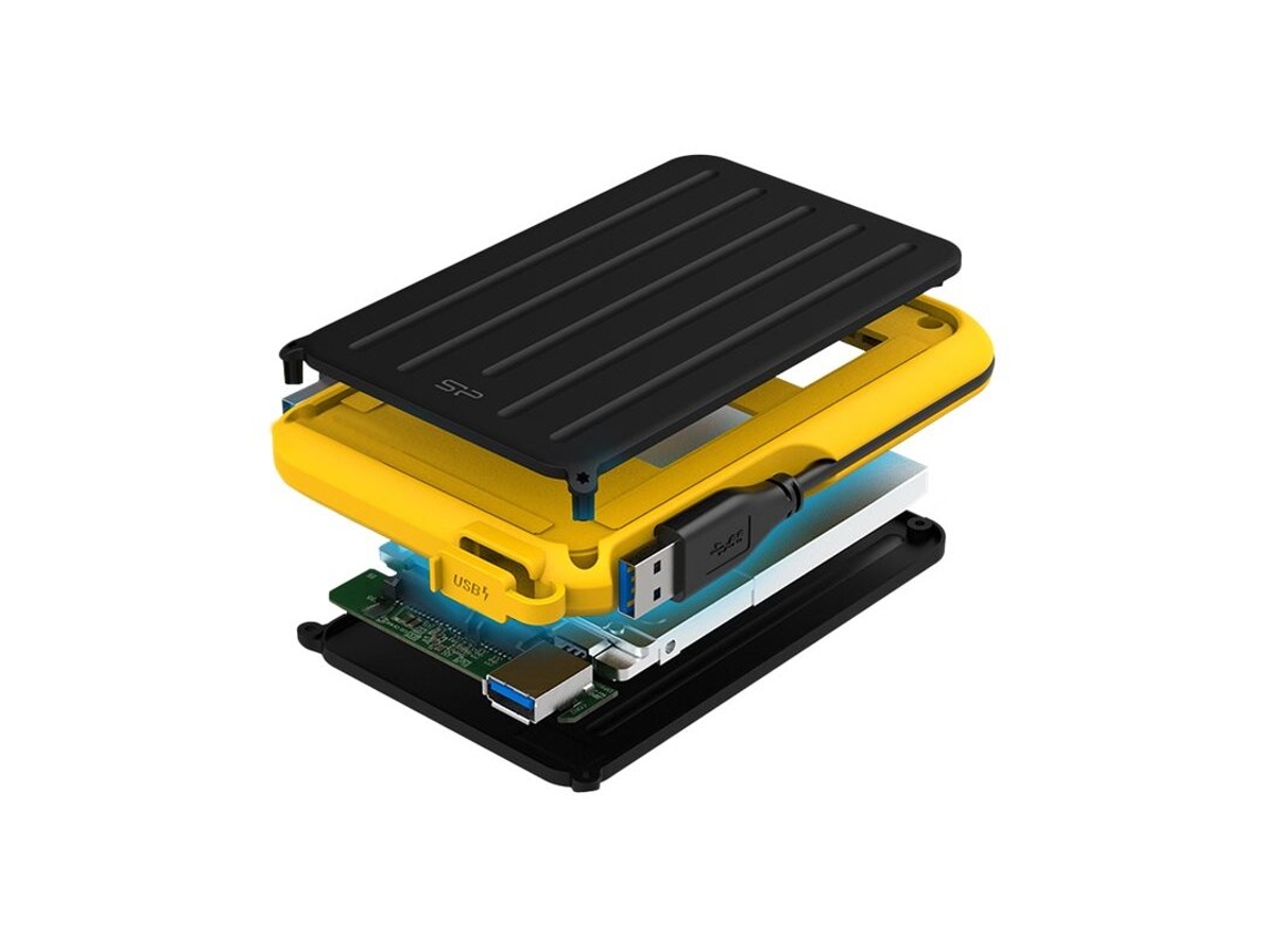 Disco Rígido Externo + Conetor Usb 3.2 SILICON POWER Armor A66 2.5 4 To Ipx4