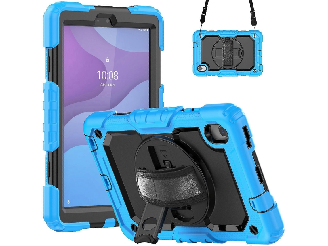 Capa Híbrida De Silicone Para Tablet Lenovo Tab M8 Hd 2020/2019 E Lenovo Tab M8 De 4ª Geração Com Alça De Ombro.