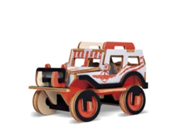 Quebra-cabeça 3d De Madeira Willy All-terrain, 40 Peças. 12,1 X 7,5 X 7,7 Cm. 12 X 8 X 7 Cm.