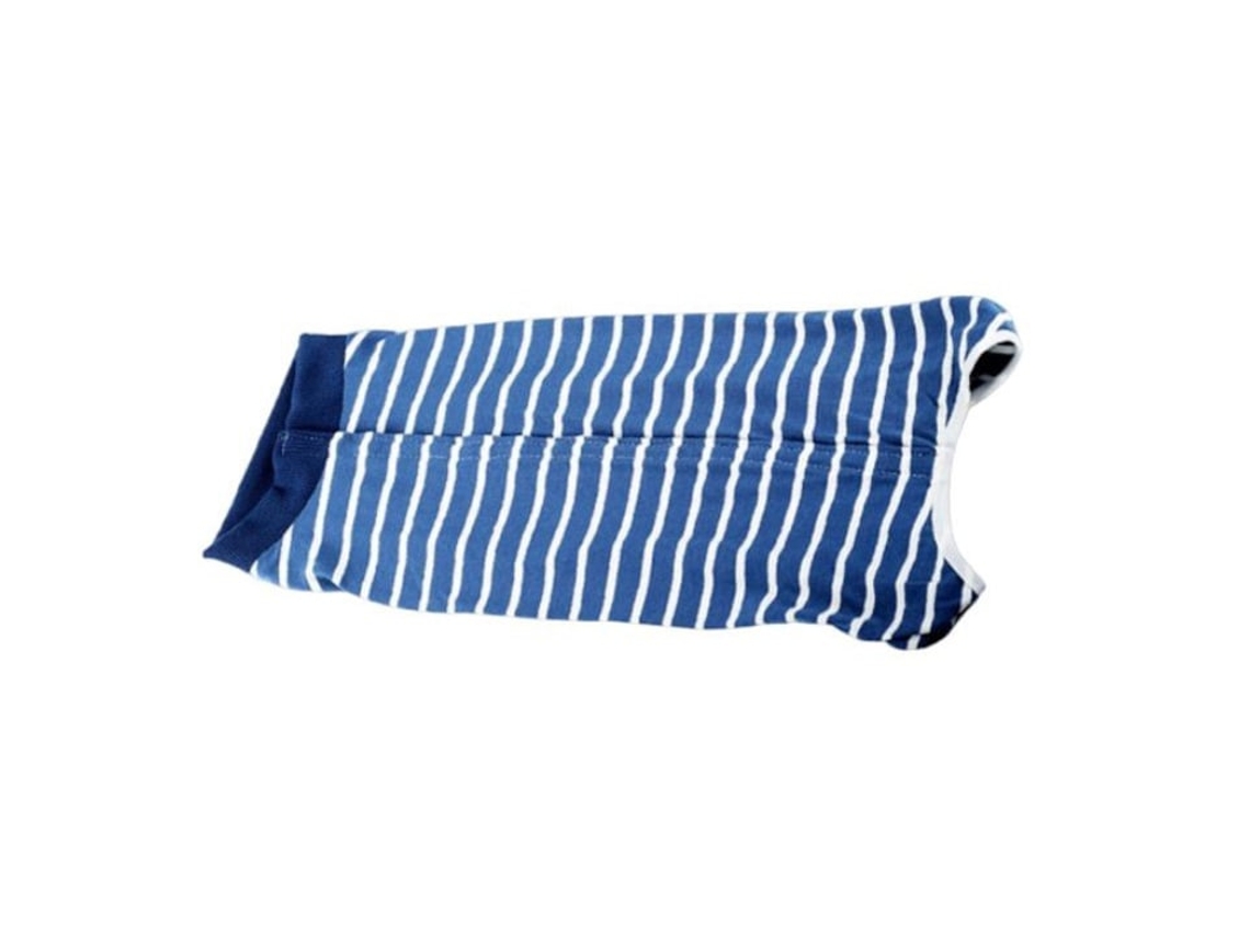 Roupa Pós-operatória Branco Azul Tamanho G