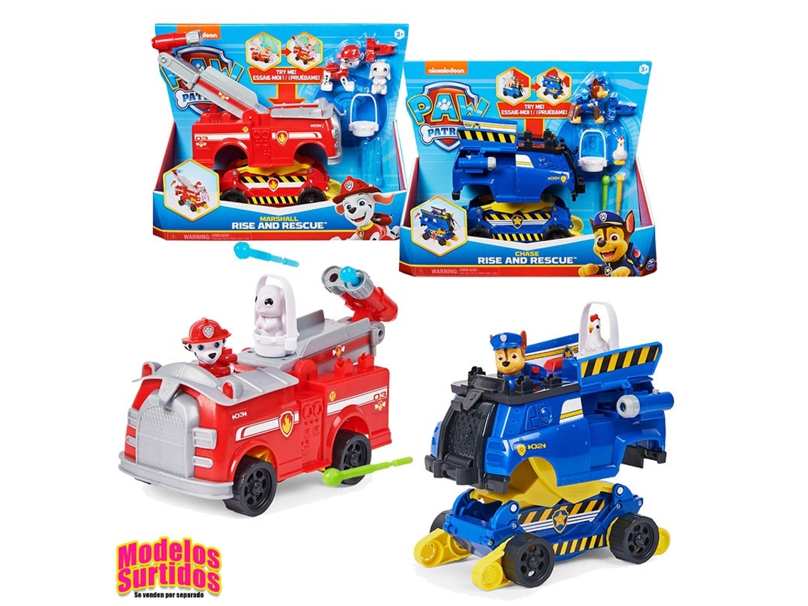 Paw Patrol Coche Transformable Con Lanzador
