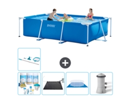 Intex Piscina Com Estrutura Retangular - 300x200x75 Cm - 6-peças S20833