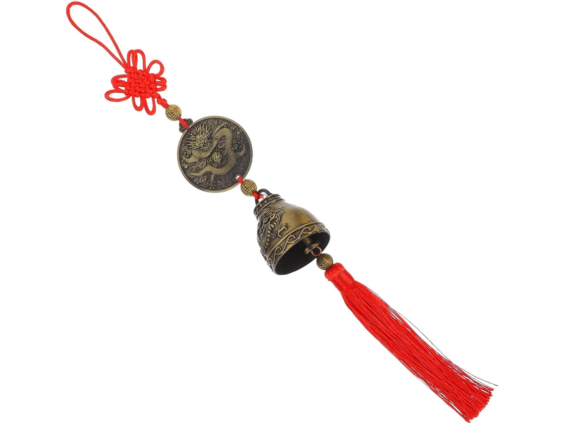 Campainha De Cobre Com Borla De Poliéster Estilo Japonês, Decoração.