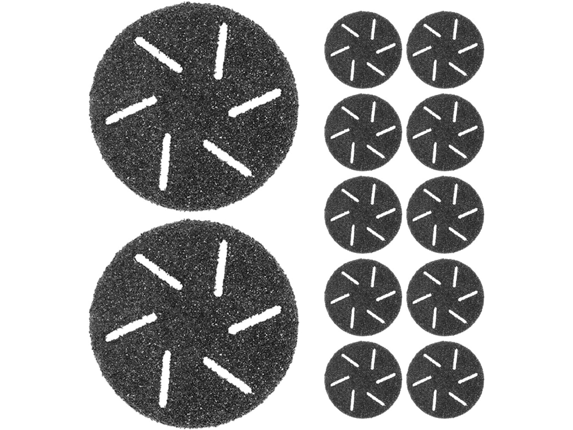 Cabeças de reposição Lixa para raspador de pedicure, 20 unidades, ABS preto, design