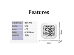 Mini Termômetro Digital Lcd Para Temperatura Ambiente E Higrômetro (rosa) - Termômetro Doméstico