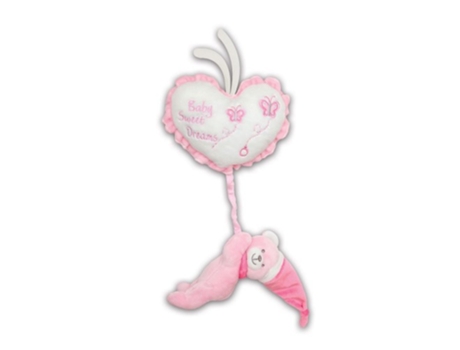 Peluche BONTOYS Urso na lua rosa