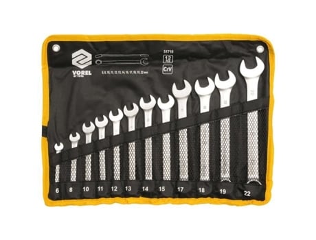 Conjunto de chaves combinadas Vorel, 12 peças, 6-22 mm