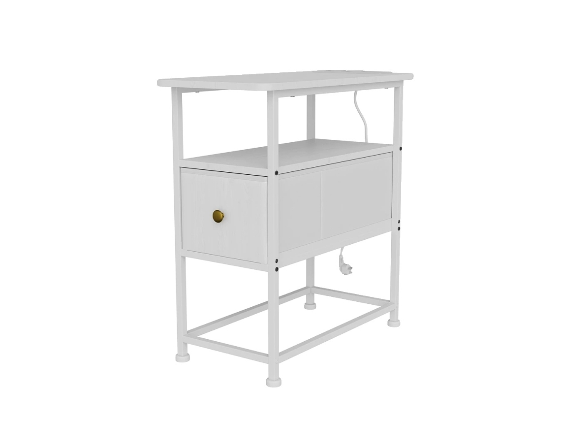 Mesa Lateral, Multifuncionalidade, Design Elegante, Branco
