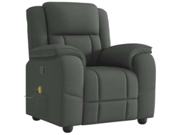 Massage Recliner Chair, Massage Recliner Chairs Vidaxl Cinzeto Tecido