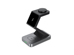Carregador Carregamento Sem Fio Rápido Desliga Automaticamente Luz Yizhood Preto