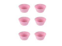 Conjunto De 6 Formas Bolo (rosa), Forma Para Muffins, Pequena Bolo, Forminha Papel Antiaderente Bolo.