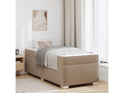 Vidaxl Estrutura Da Cama Cappuccino 80 X 200 Cm Tecido
