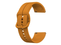 Bracelete de Smartwatch para de silicone Garminmove Luxe 20 mm (amarelo âmbar)