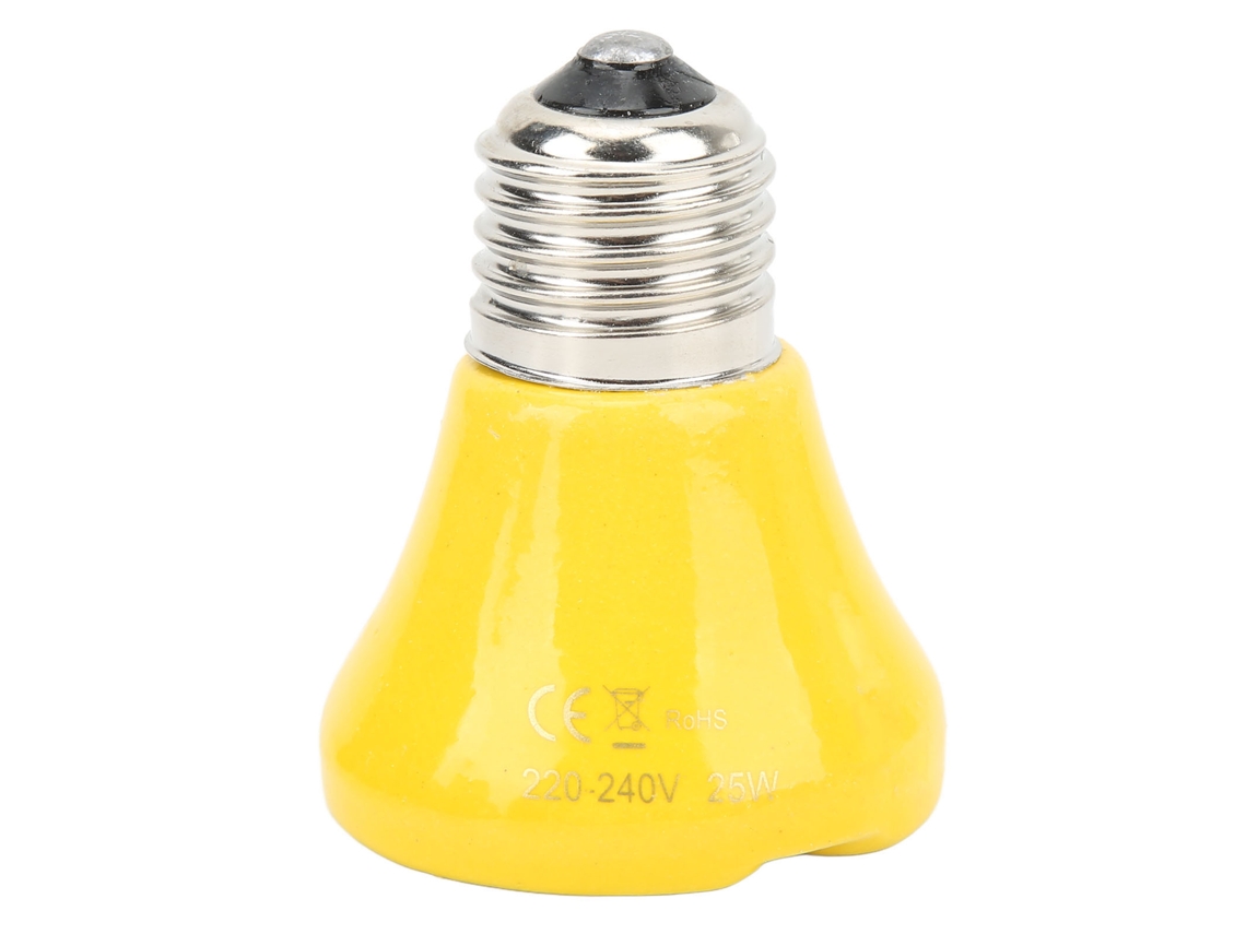 Lâmpada de Calor Cerâmica Primerox para Répteis e Anfíbios 220V 240V E27 Sem Luz Infravermelho