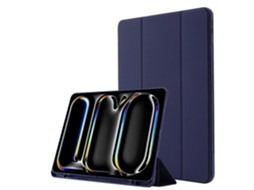 Capa de couro tripla Webake Skin Feel para tablet com compartimento para caneta