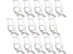 Clips metálicos criativos em formato de pássaro da solustre, 20 unidades, para organizar documentos e cartas, ideais para