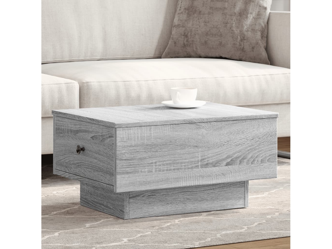 Vidaxl Mesa De Centro 60x45x31 Cm Derivados De Madeira Cinzento Sonoma
