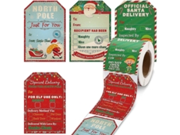 200 Adesivos/rolos De Adesivos Série De Presentes Decorativos De Natal Dxghc Aquaforge