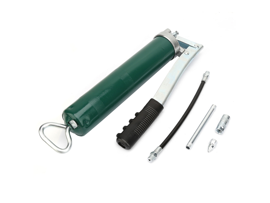 Pistola De Graxa Manual De Alta Resistência 400cc Com Manguito Flexível Para Carros
