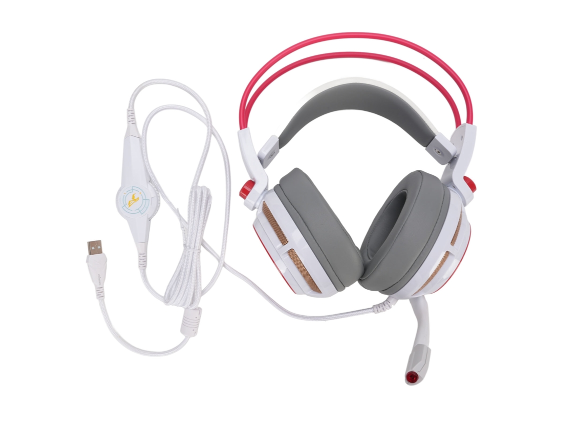 7.1 Fone De Ouvido Com Som Surround Para Jogos Usb Com Vibração E Luz Led Para Jogos
