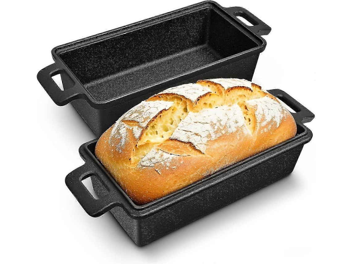 Forma De Pão De Ferro Fundido Com Tampa 9×5 Polegadas Para Fermentação Natural