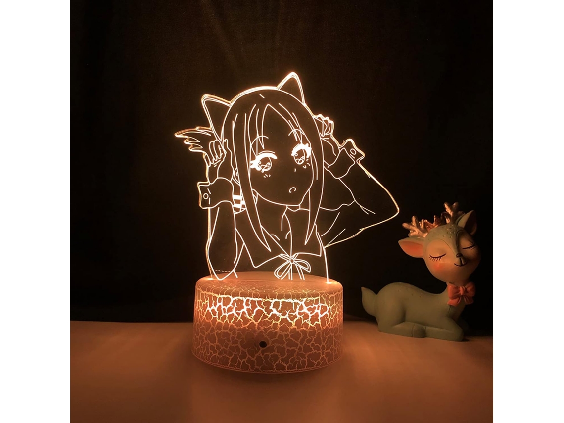 Luminária Noturna Led, Tema De Anime, Funcionamento A Bateria, Sensor De Movimento, Para Quarto, Cabeceira, Sala De Estar E Ambiente Acolhedor