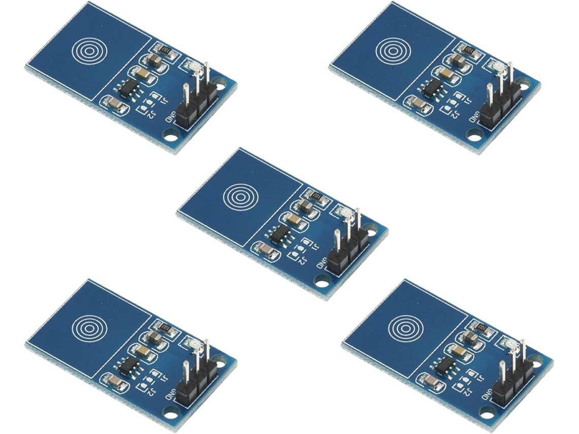 Módulo De Comutação Sensor Toque Capacitivo Ttp223 Alta Sensibilidade Para Microcontroladores, Sensor De Toque Digital