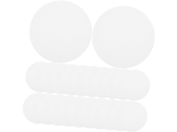 Lote De 40 Folhas Redondas De Papel Para Desenho Com Pasta De Madeira, Para Pintura Em Aquarela.