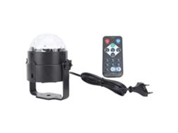 Luz De Festa Led Com Controle Remoto Lâmpada De Bola Rotativa Rgb Para Decoração De Ktv E Palco 100-240v Plugue Eu