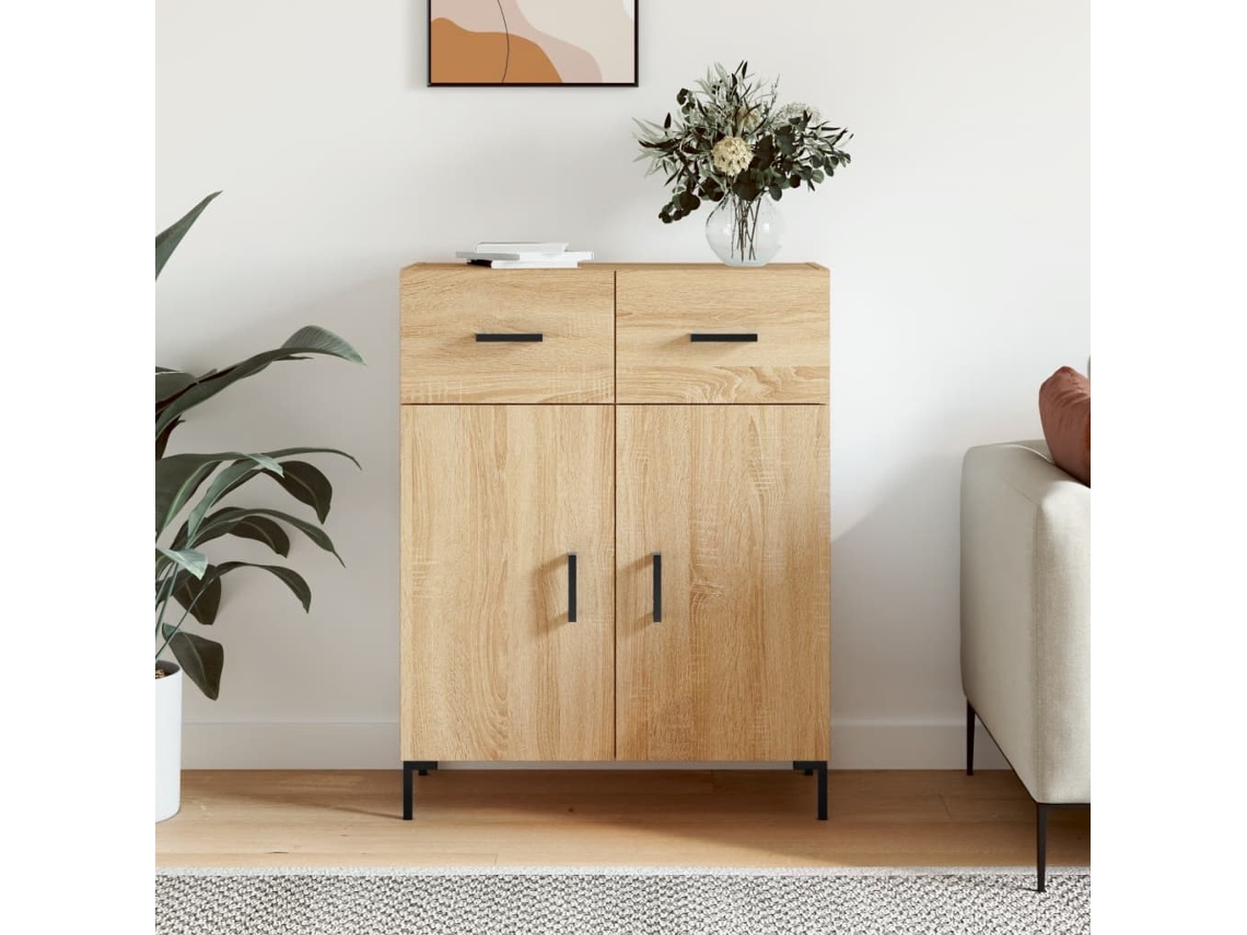 Vidaxl Aparador 69,5x34x90 Cm Derivados De Madeira Carvalho Sonoma